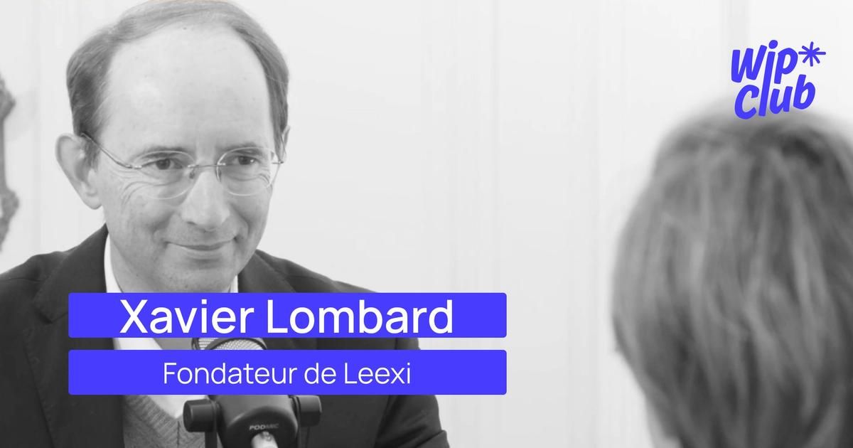 Xavier Lombard, founder of Leexi, shares insights during an engaging interview. The image highlights his role as a prominent figure in the industry. Xavier Lombard, founder of Leexi, speaks during an interview in black and white.