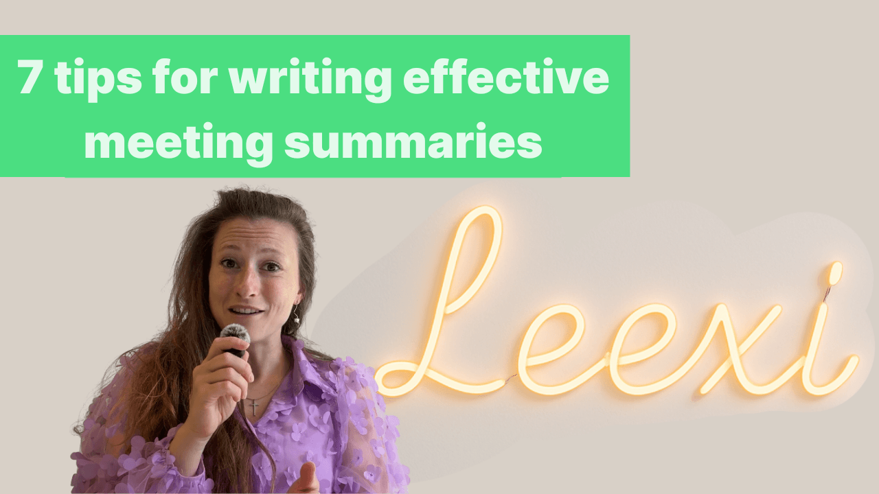 7 tips for writing effective meeting summaries