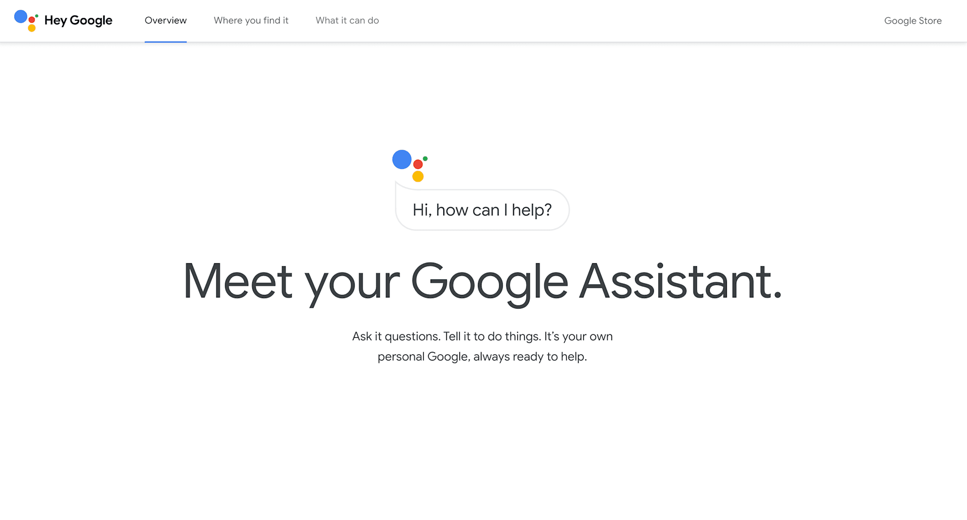 google assistant