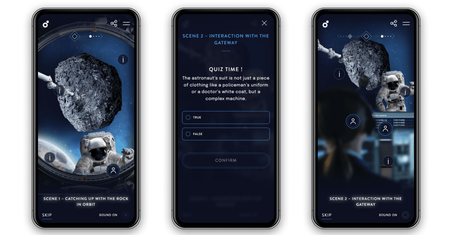 Space Center project example of mobile application modelling