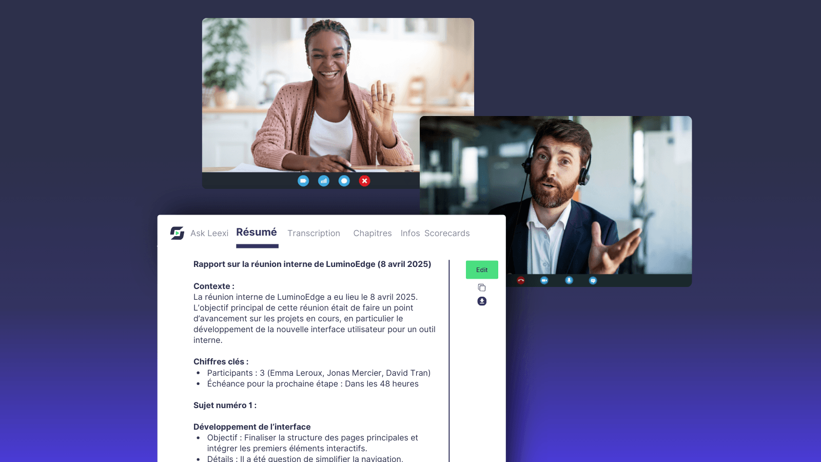 Leexi Solutions pour les autres métiers