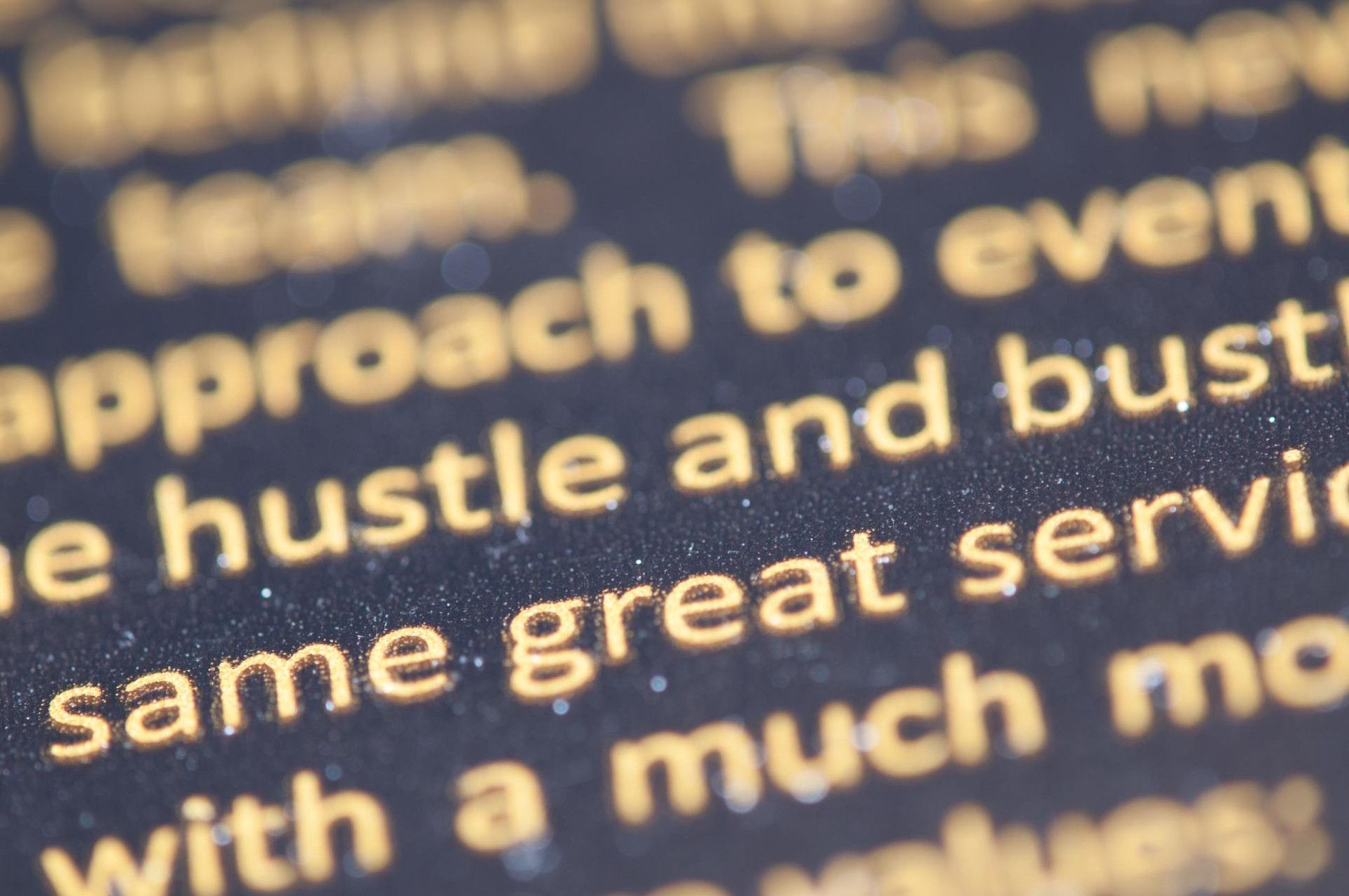 Text on screen