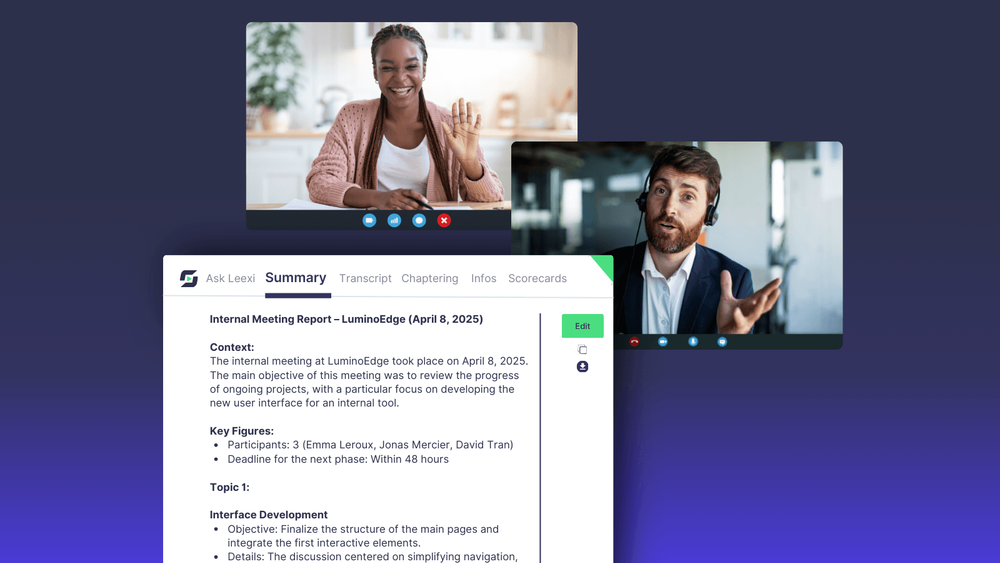 ## What is an AI assistant?

An AI assistant is a tool designed to support users in their daily work by making information easier to access and simplifying interactions with digital tools.

Unlike traditional software, it does more than perform actions. It helps understand, structure, and exploit data coming from professional exchanges. It thus becomes a central entry point for navigating an increasingly complex work environment.

Within organizations, the AI assistant acts as an intelligent intermediary. It smooths communications, reduces information fragmentation, and helps teams stay aligned more easily.