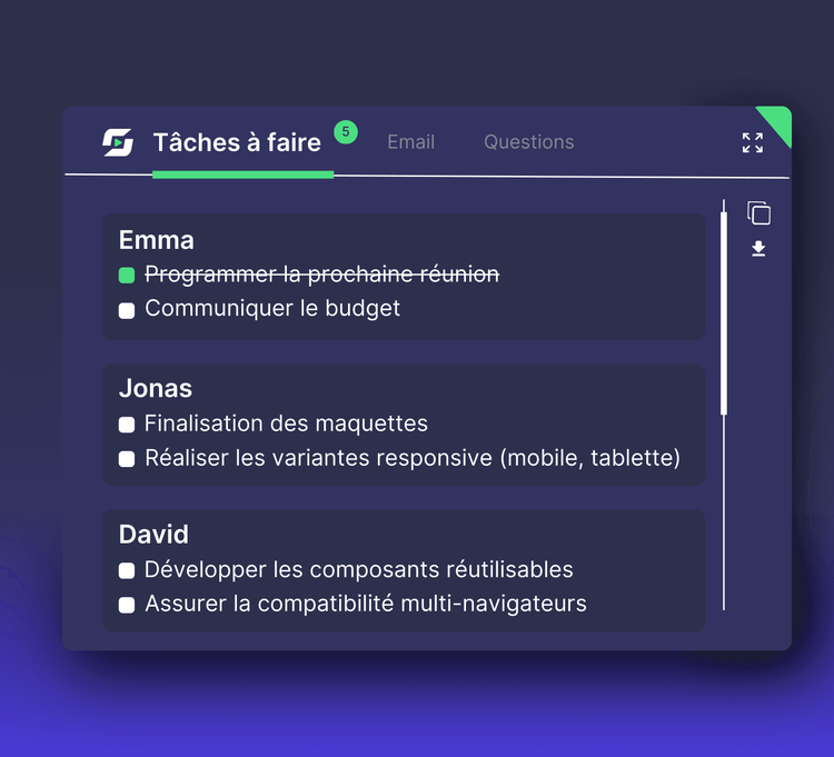 Ne ratez plus jamais les prochaines étapes