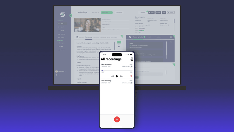Mobiele app voor face-to-face vergaderingen