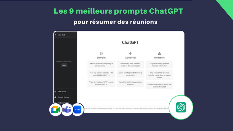 Les 9 Meilleurs Prompts ChatGPT pour Résumer des Réunions