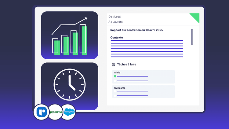 Leexi 100% adapté à vos besoins avec une intégration complète à vos ATS